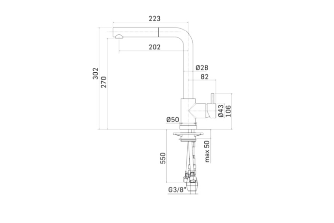 PT 935C Alto Pull Out Nozzle 2